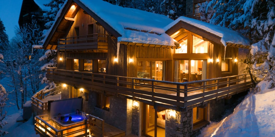 Exterior of Chalet Les Loups - Catered Chalet Meribel