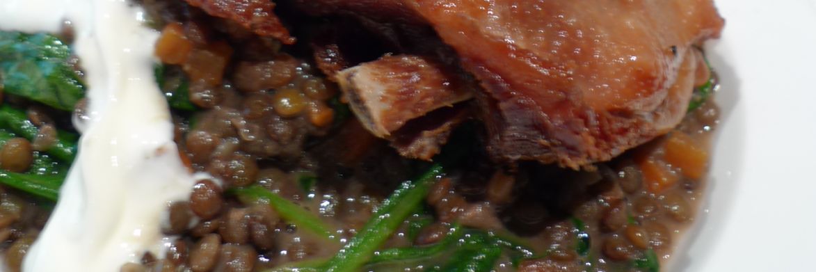 Duck Confit with French Lentils