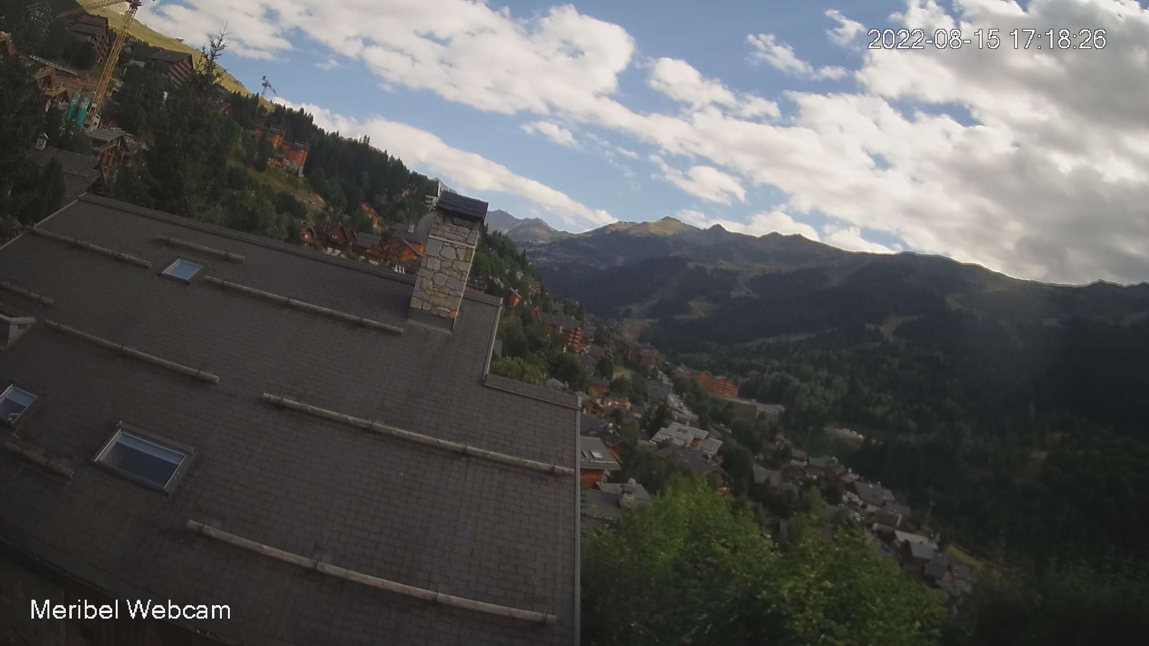 This Webcam is on Chalet La Chouette. This is the view from our balcony along the Meribel Valley